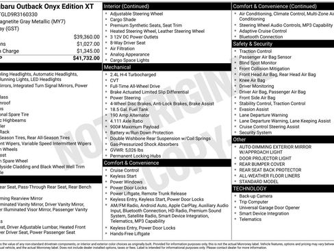 Used 2024 Subaru Outback Onyx Edition XT image 19