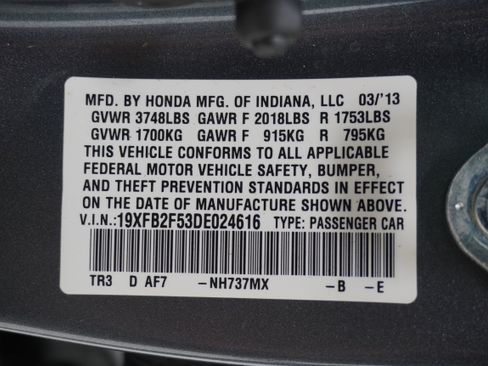 Used 2013 Honda Civic LX image 26