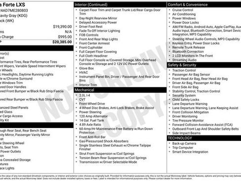 Used 2021 Kia Forte LXS FWD image 26
