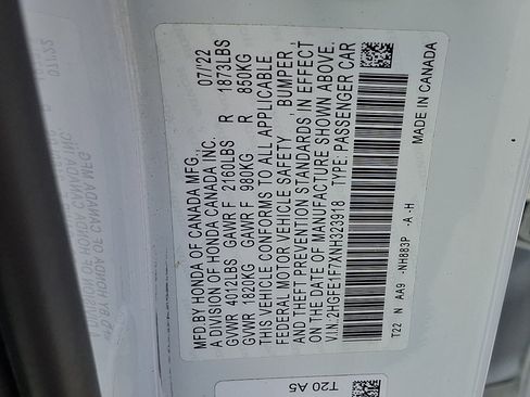 Used 2022 Honda Civic EX image 27