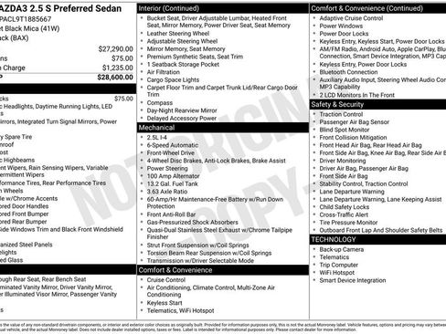 New 2026 MAZDA MAZDA3 2.5 S Sedan w/ Preferred Pkg FWD image 4