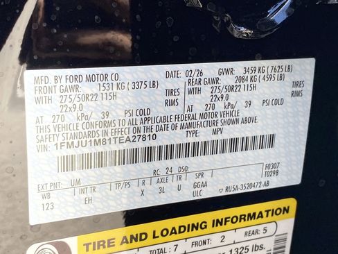 New 2026 Ford Expedition Platinum w/ Stealth Appearance Package AWD/4WD image 34
