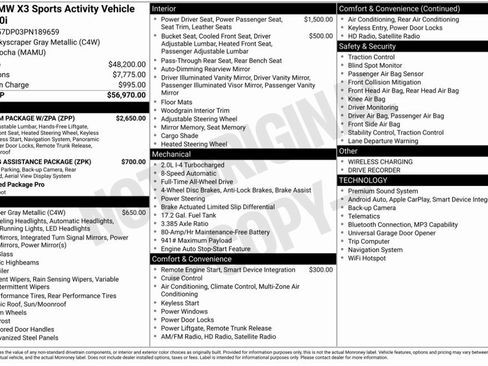 Certified 2023 BMW X3 xDrive30i w/ Premium Package w/ZPA image 7