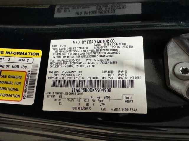 Used 2019 Ford Mustang Bullitt w/ Bullitt Electronics Package RWD image 38