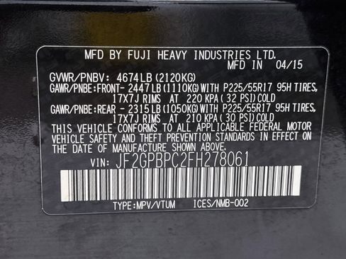 Used 2015 Subaru Crosstrek Touring image 37