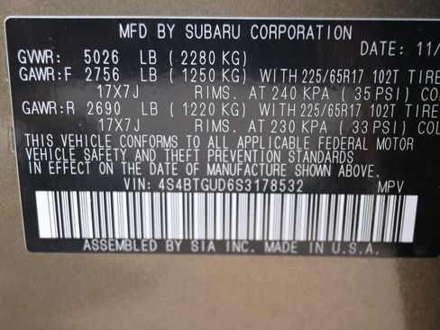 Certified 2025 Subaru Outback Wilderness AWD/4WD image 37