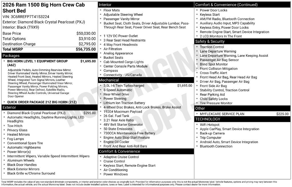 Used 2026 RAM 1500 Big Horn RWD image 10