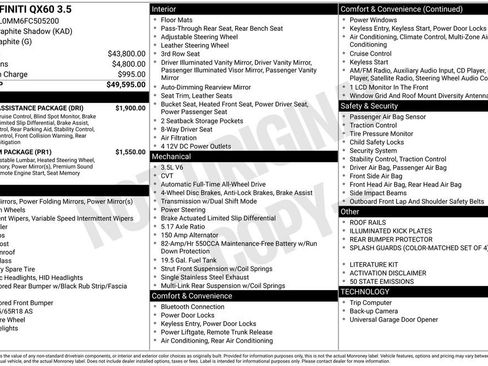 Used 2015 INFINITI QX60 Luxe w/ Driver Assistance Package image 4