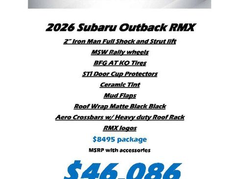 New 2026 Subaru Outback Premium image 33