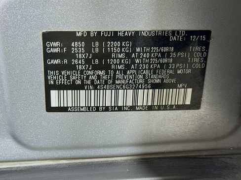 Used 2016 Subaru Outback 3.6R Limited AWD/4WD image 42