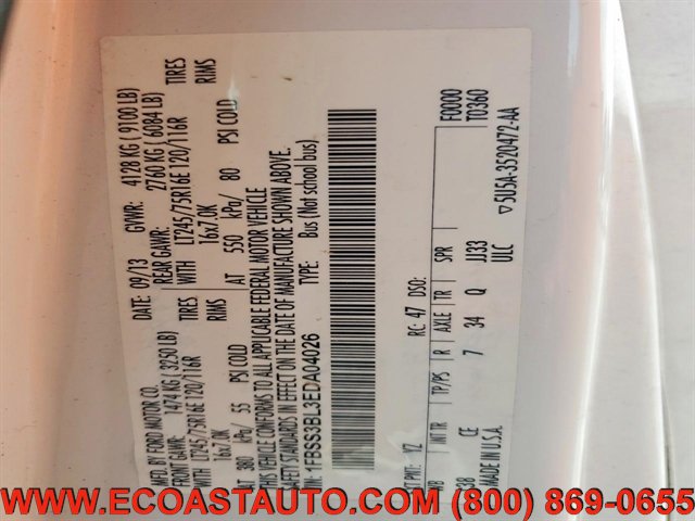 Used 2014 Ford E-350 and Econoline 350 XL w/ Power Windows & Locks Group RWD image 13