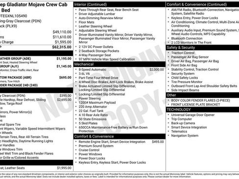 Used 2022 Jeep Gladiator Mojave w/ Cold Weather Group AWD/4WD image 2