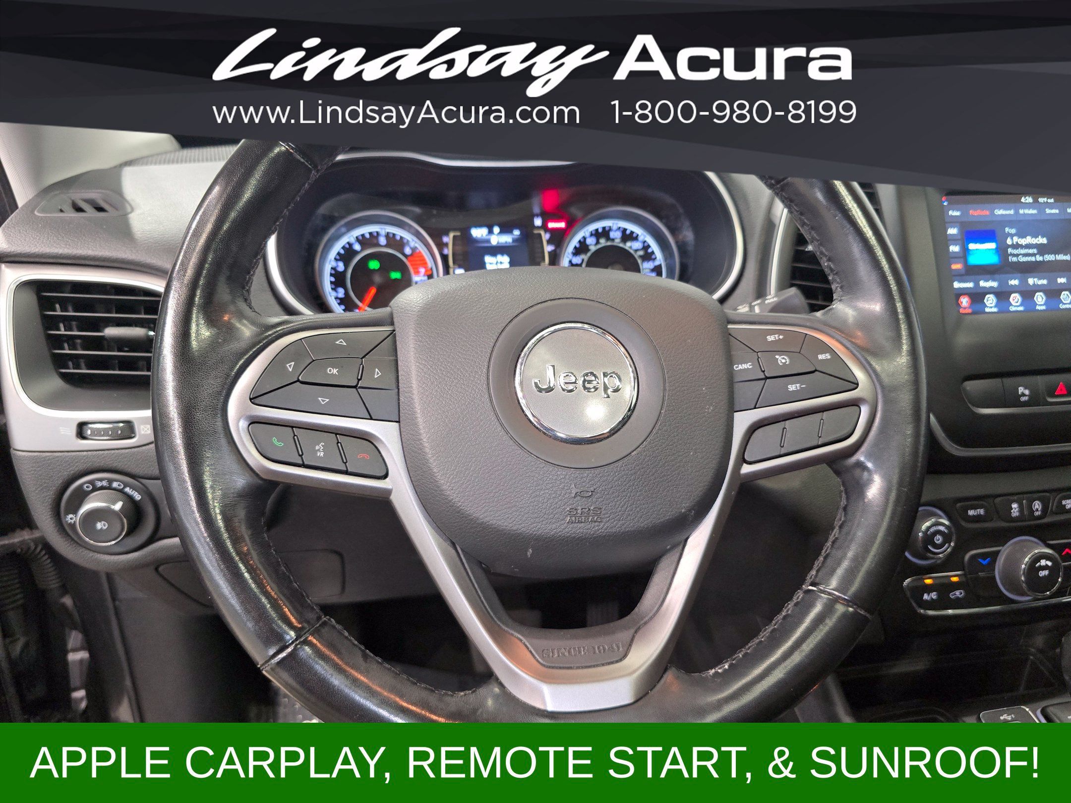 Used 2021 Jeep Cherokee Latitude Plus w/ Sun & Sound Group FWD image 14