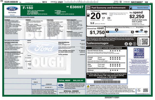 Used 2022 Ford F150 XLT w/ Equipment Group 302A High AWD/4WD image 2