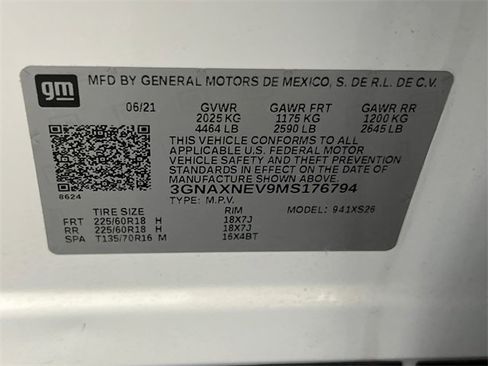 Used 2021 Chevrolet Equinox Premier w/ LPO, Floor Liner Package image 29