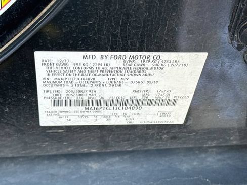 Used 2018 Ford EcoSport SES w/ Interior Protection Package AWD/4WD image 32