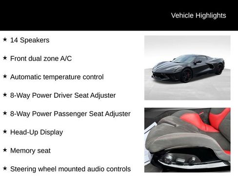 Used 2023 Chevrolet Corvette Stingray Premium Conv w/ Battery Protection Package RWD image 14