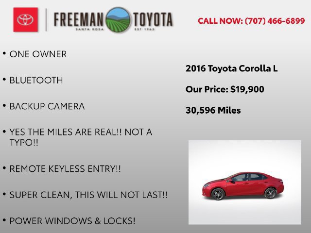 Used 2016 Toyota Corolla L FWD image 4