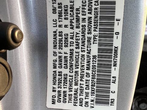 Used 2012 Honda Civic EX image 21