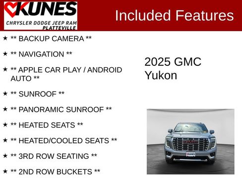 Used 2025 GMC Yukon Denali AWD/4WD image 2