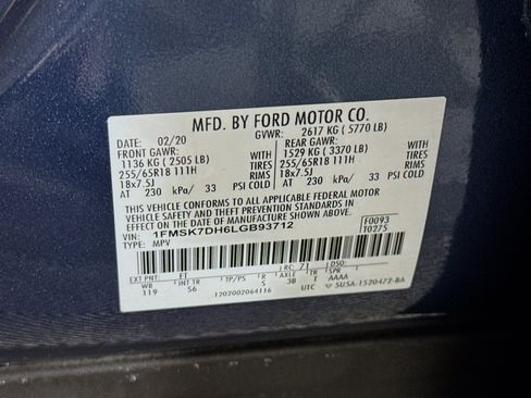 Used 2020 Ford Explorer XLT w/ Equipment Group 202A RWD image 39