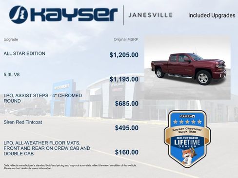 Used 2017 Chevrolet Silverado 1500 LT w/ All Star Edition AWD/4WD image 2
