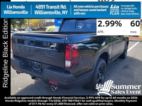 New 2026 Honda Ridgeline Black Edition image 3