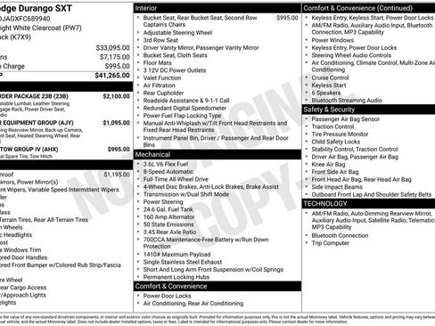 Used 2015 Dodge Durango SXT w/ Quick Order Package 23B AWD/4WD image 3
