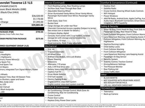 Used 2023 Chevrolet Traverse LS w/ Safety Package AWD/4WD image 10