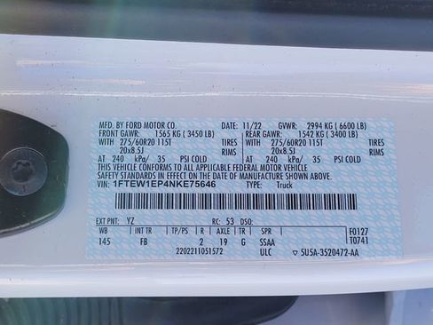 Used 2022 Ford F150 XLT w/ Equipment Group 302A High image 16