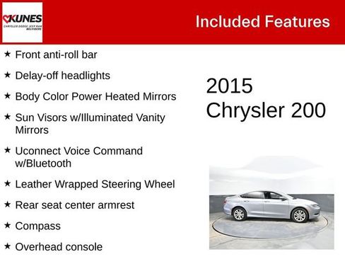 Used 2015 Chrysler 200 Limited w/ Convenience Group image 3