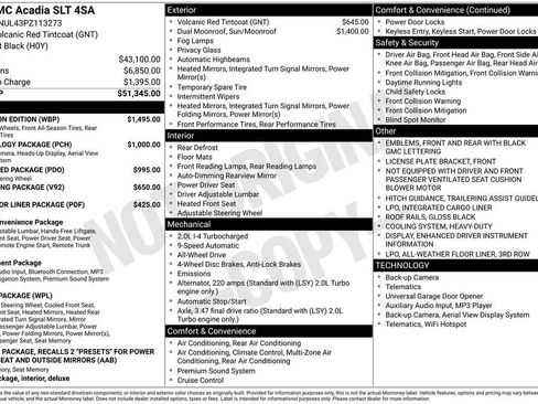 Used 2023 GMC Acadia SLT w/ Elevation Edition image 12