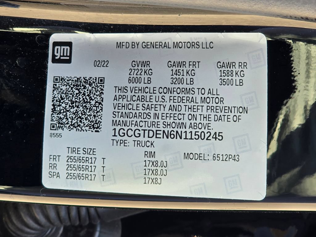 Certified 2022 Chevrolet Colorado Z71 w/ Safety Package AWD/4WD image 54