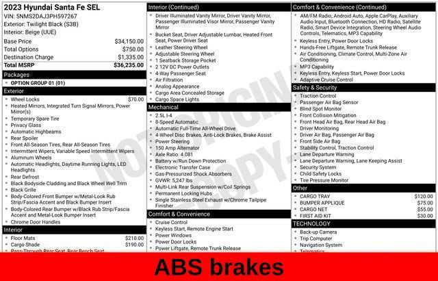 Used 2023 Hyundai Santa Fe SEL AWD/4WD image 30
