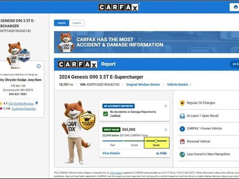 Used 2024 Genesis G90 3.5T image 12