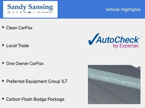 Used 2017 Chevrolet Corvette Grand Sport w/ Carbon Flash Badge Package image 9