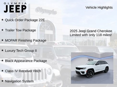 New 2025 Jeep Grand Cherokee Limited w/ Luxury Tech Group II image 7
