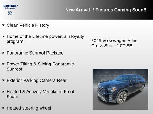 Used 2025 Volkswagen Atlas Cross Sport SE w/ Panoramic Sunroof Package image 6