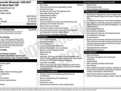 New 2026 Chevrolet Silverado 1500 RST w/ RST Select Package AWD/4WD image 2