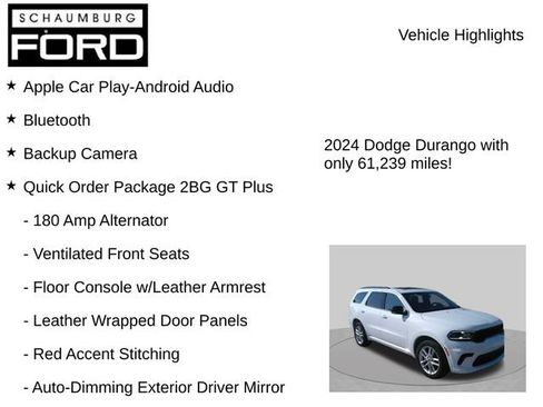 Used 2024 Dodge Durango GT AWD/4WD image 7