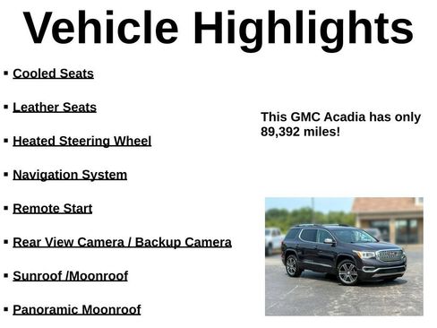 Used 2019 GMC Acadia Denali w/ LPO, Floor Liner Package AWD/4WD image 44