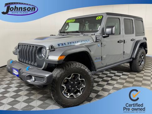 Certified 2023 Jeep Wrangler Unlimited Rubicon 4xe w/ Cold Weather Group AWD/4WD image 1