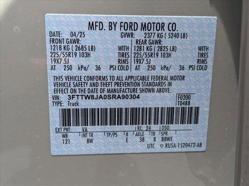 New 2025 Ford Maverick XLT w/ Black Appearance Package image 17