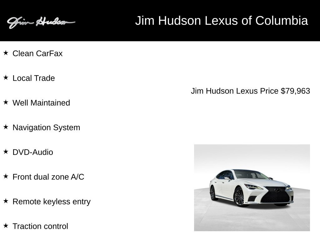 Certified 2023 Lexus LS 500 w/ Interior Upgrade Package RWD image 4