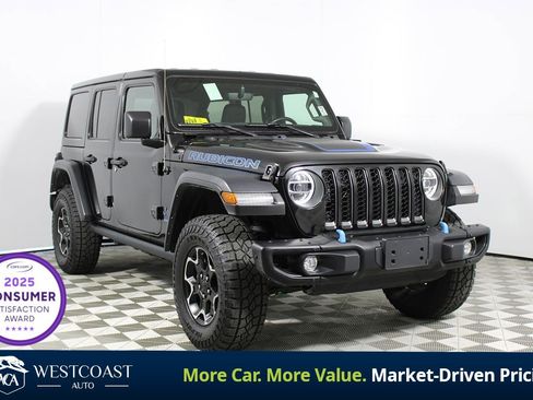 Used 2022 Jeep Wrangler Unlimited Rubicon 4xe w/ Steel Bumper Group AWD/4WD image 1