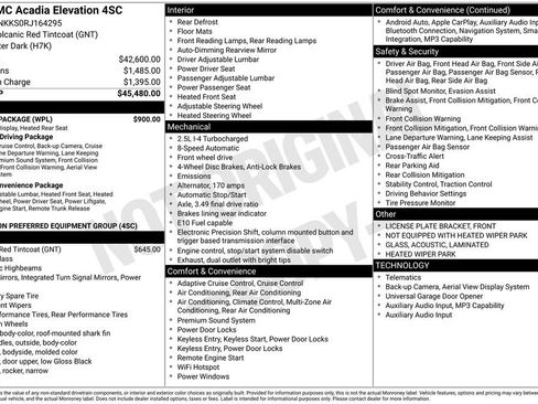 Used 2024 GMC Acadia Elevation w/ Luxury Package image 37