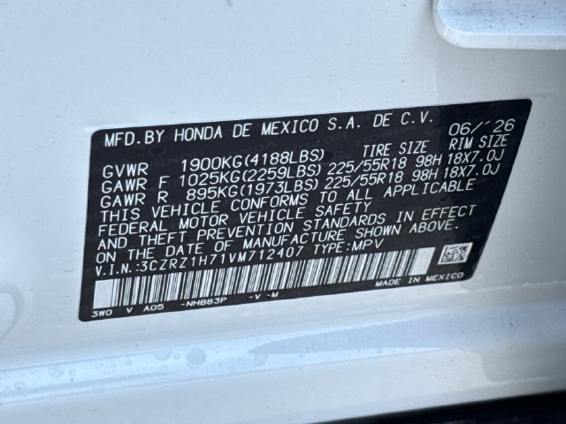 New 2027 Honda HR-V EX-L image 40