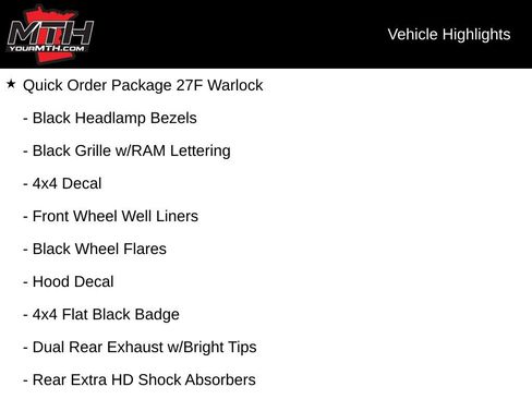 Used 2019 RAM 1500 Classic Warlock w/ Electronics Group AWD/4WD image 10