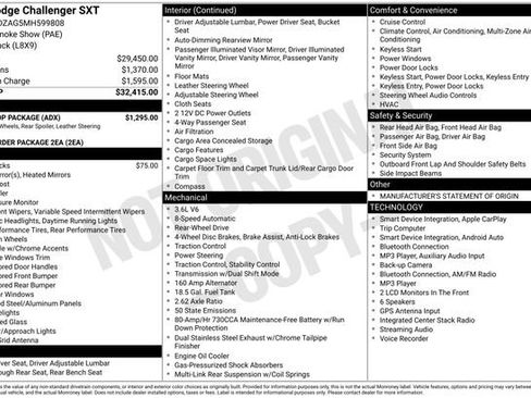 Used 2021 Dodge Challenger SXT w/ Blacktop Package RWD image 17