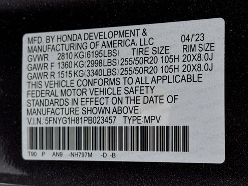 Certified 2023 Honda Pilot Elite image 35